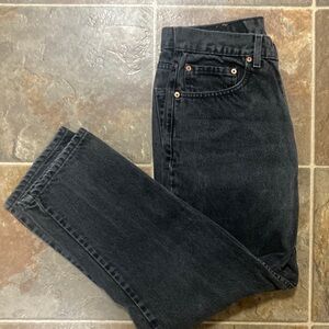 Vintage Levi Black Jeans 33 x 30 Relaxed Fit